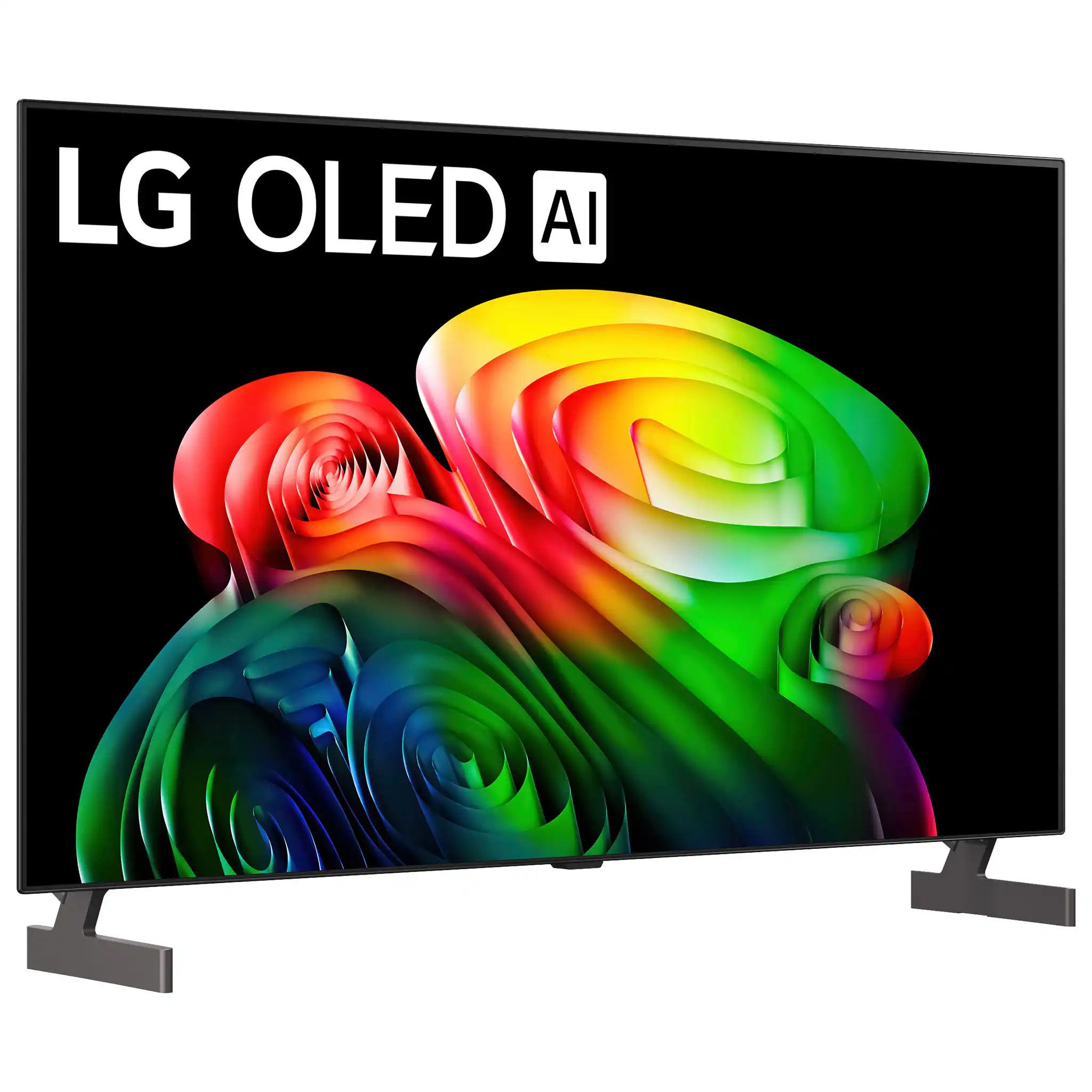 Angle. LG - 48" Class B6 OLED AI 4K Smart webOS TV with Perfect Black, Vivid Color and Magic Remote   (2026).