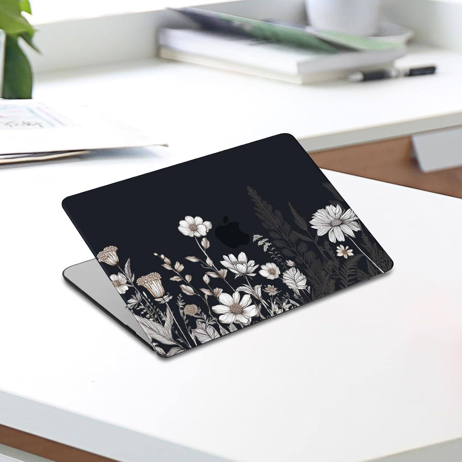 Alt View 5. mosiso - For MacBook Air 13 inch Case 2026-2022 M5 A3449 M4 A3240 M3 A3113 M2 A2681, Pattern Case&Keyboard Cover&Screen Film - H874.