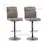 Alt View Zoom 15. CorLiving - Palmer Adjustable High Back Barstool (set of 2) - Gray.