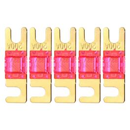Unique Bargains - 5pcs 200A 32V Mini ANL Fuse Blade Type for Automotive Marine Audio Video System Electrical Protection - Pink