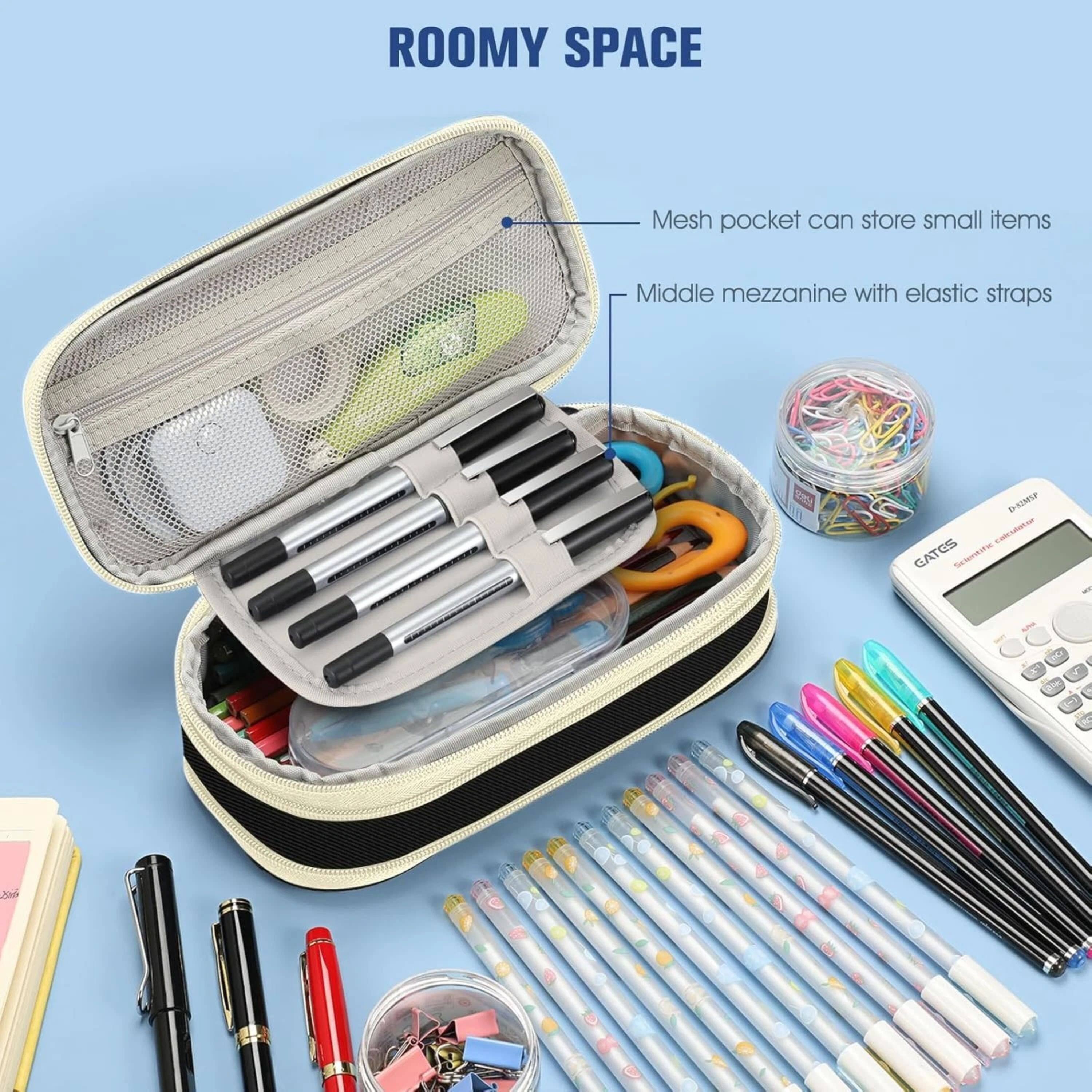 ROOMY SPACE  
Mesh pocket can store small items  
Middle mezzanine with elastic straps