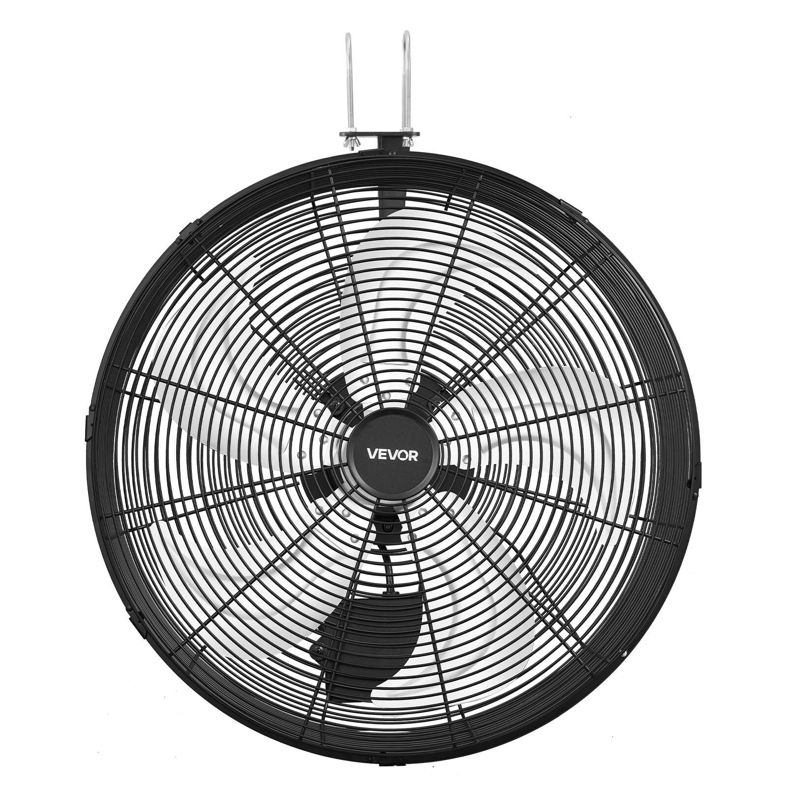 Alt View 5. VEVOR - Greenhouse Air Circulation Fan, 5800 CFM Powerful Air Circulator Electric Fan, 10 Speeds, 3 Switchable Modes - Black.