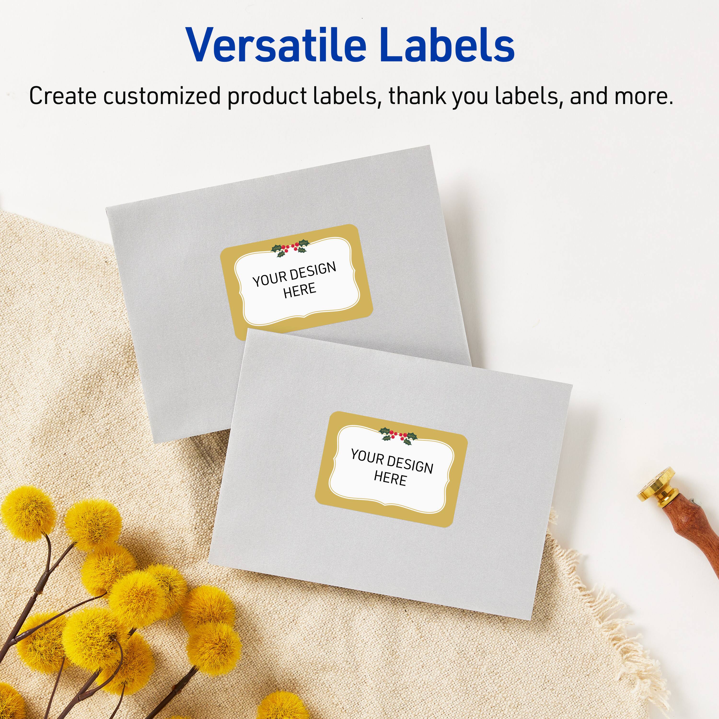 Versatile Labels

Create customized product labels, thank you labels, and more.

YOUR DESIGN HERE
YOUR DESIGN HERE