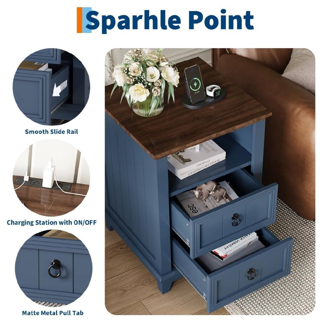 Sparhle Point

- Smooth Slide Rail
- Charging Station with ON/OFF
- Matte Metal Pull Tab