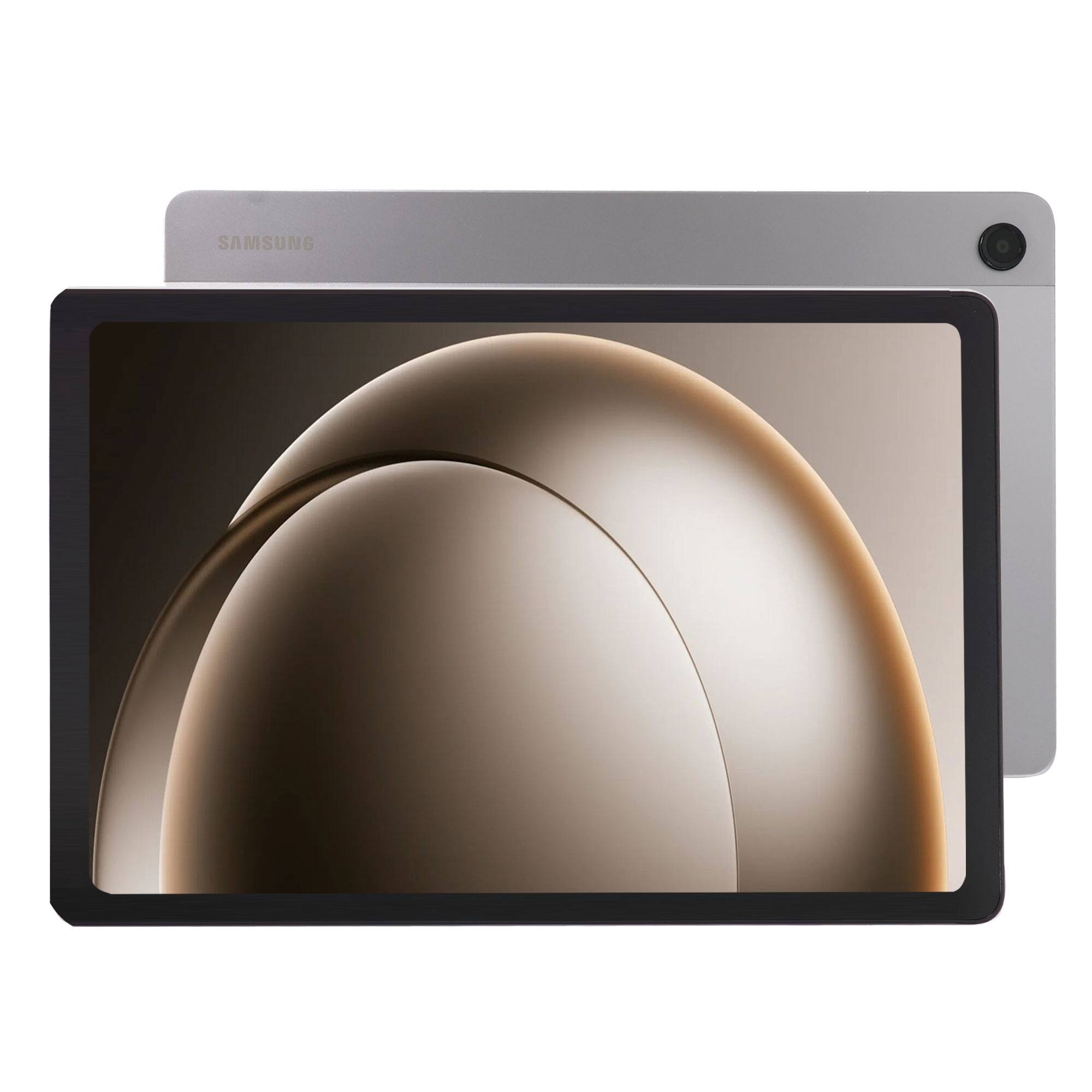 Angle. Samsung - Samsung Galaxy Tab A9+ Plus 11" 64GB Wi-Fi Android Tablet - Silver + Headphones - Silver.