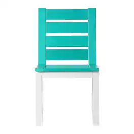 WestinTrends - Cape May HDPE Outdoor Patio Dining Side Chair - Turquoise