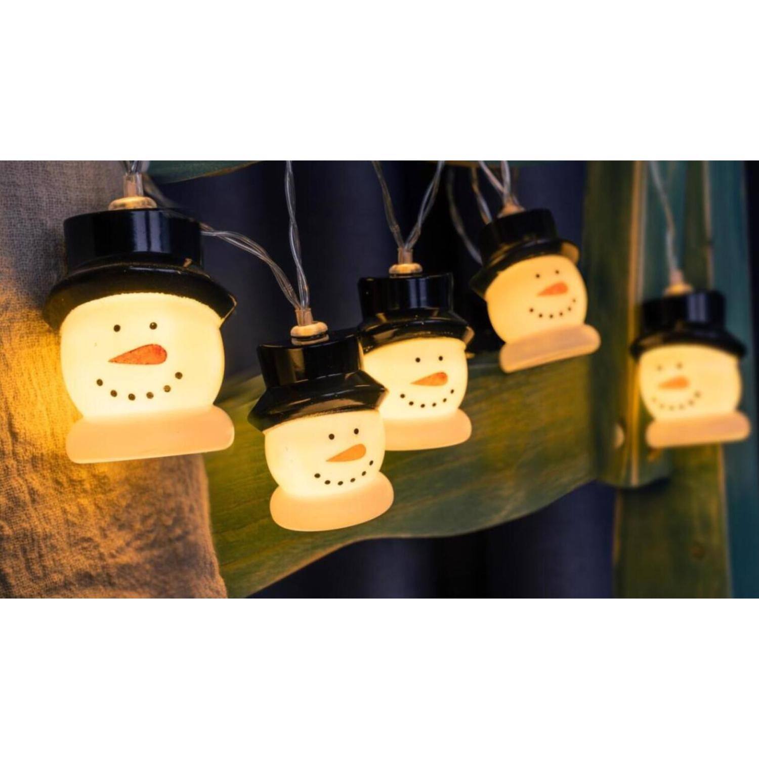 Left. Celebrations - Celebrations LED Micro/5mm Warm White 10 ct String Christmas Lights 17.72 ft..