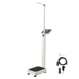 VEVOR - Medical Digital Scale, Professional Physician Scale for Weight Height, Multi-Function Medical Physician Scale - White