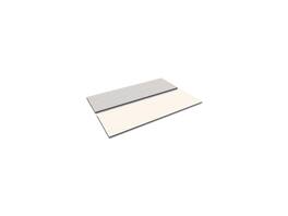 Alera - Reversible Laminate Table Top, Rectangular, 71 1/2w X 29 1/2d, White/gray