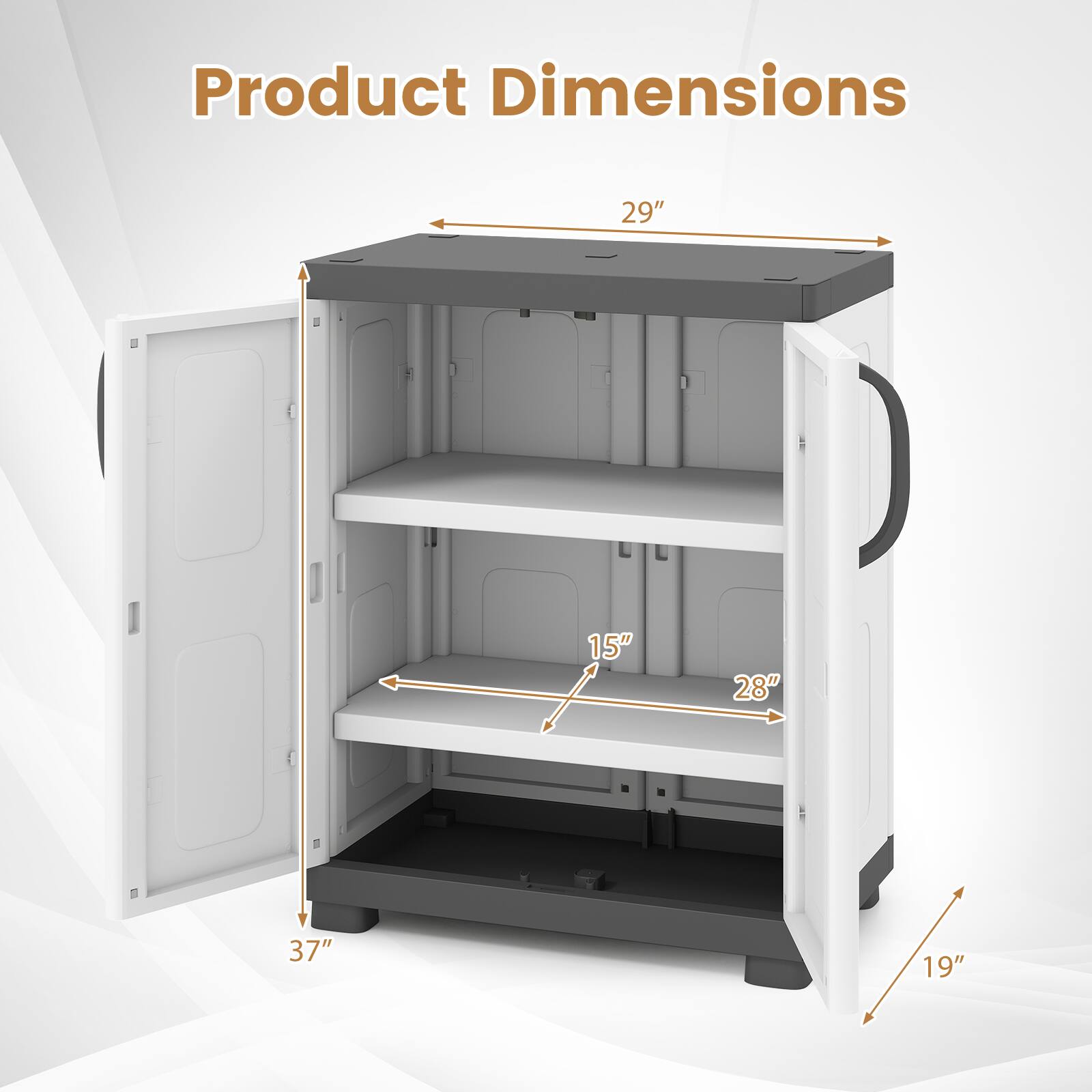 Product Dimensions: 29" x 15" x 28" x 37" x 19"
