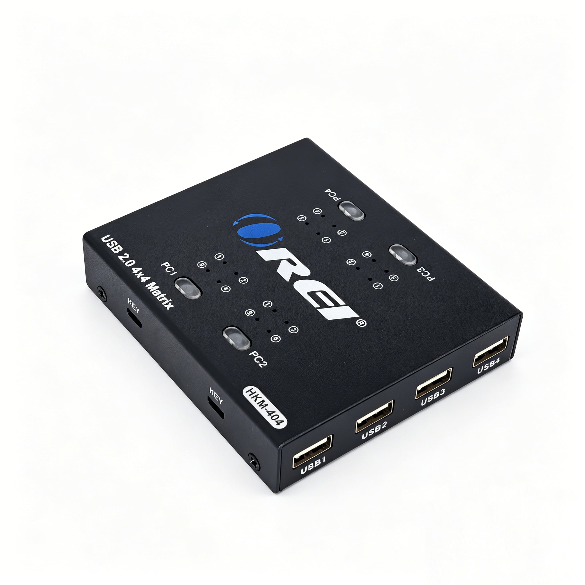 Orei - USB 2.0 4x4 Matrix Switch (HKM-404) - Black