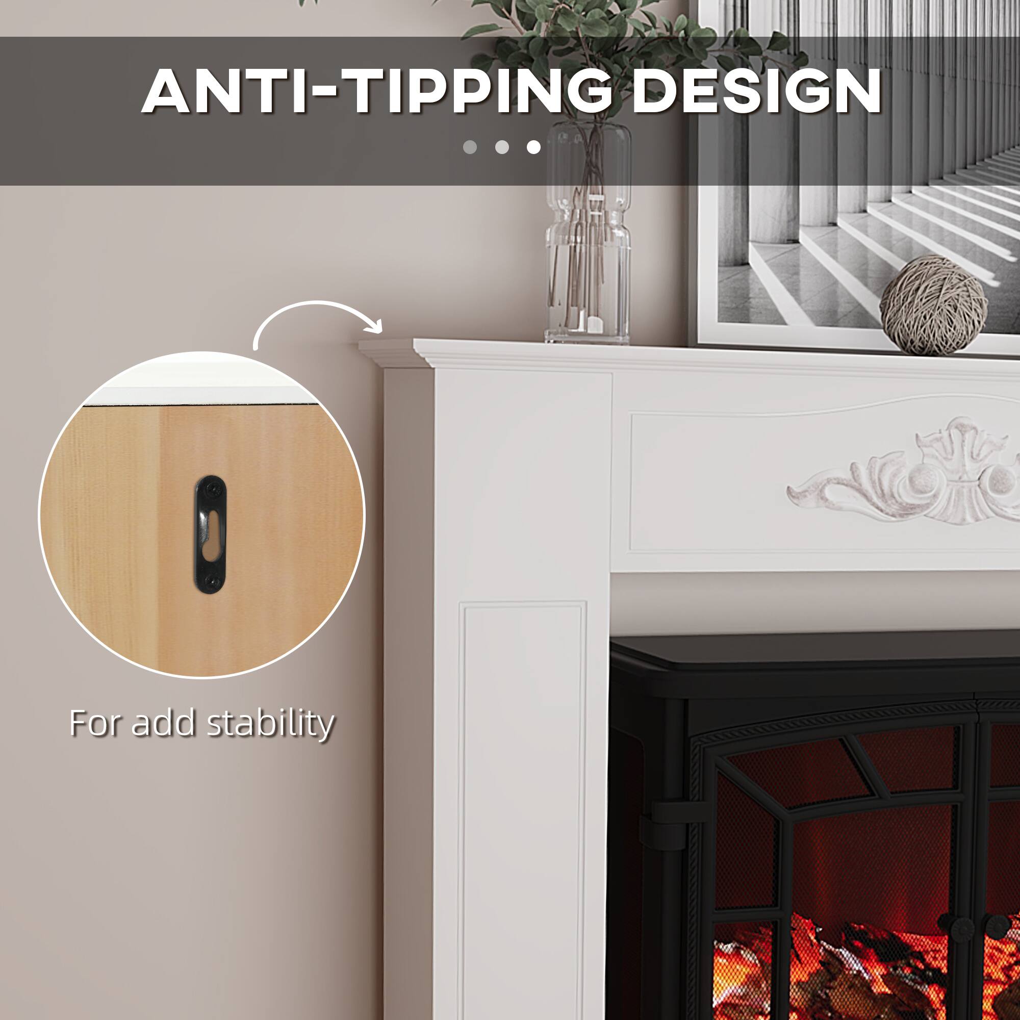 ANTI-TIPPING DESIGN  
For add stability