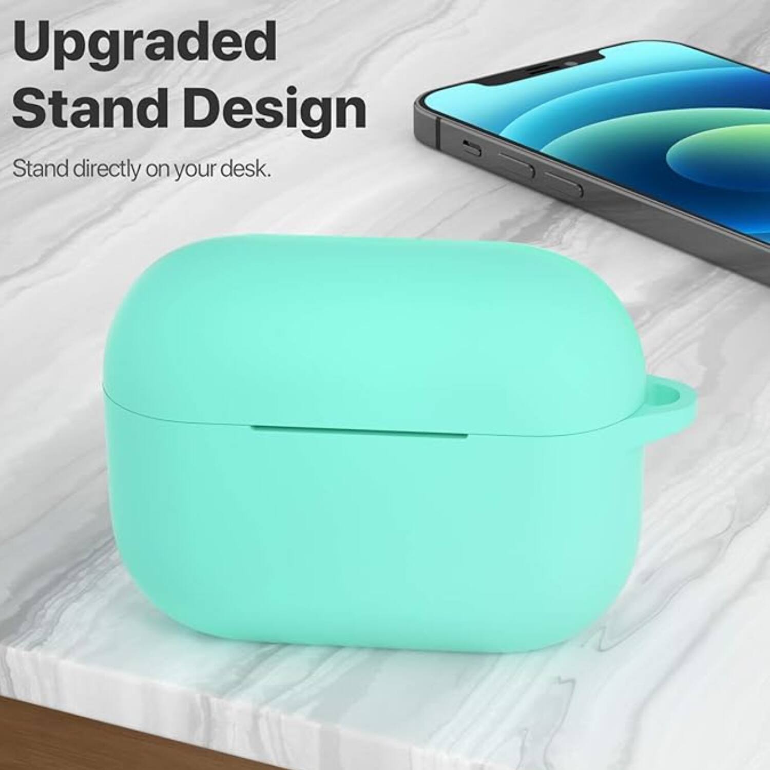 Upgraded Stand Design  
Stand directly on your desk.