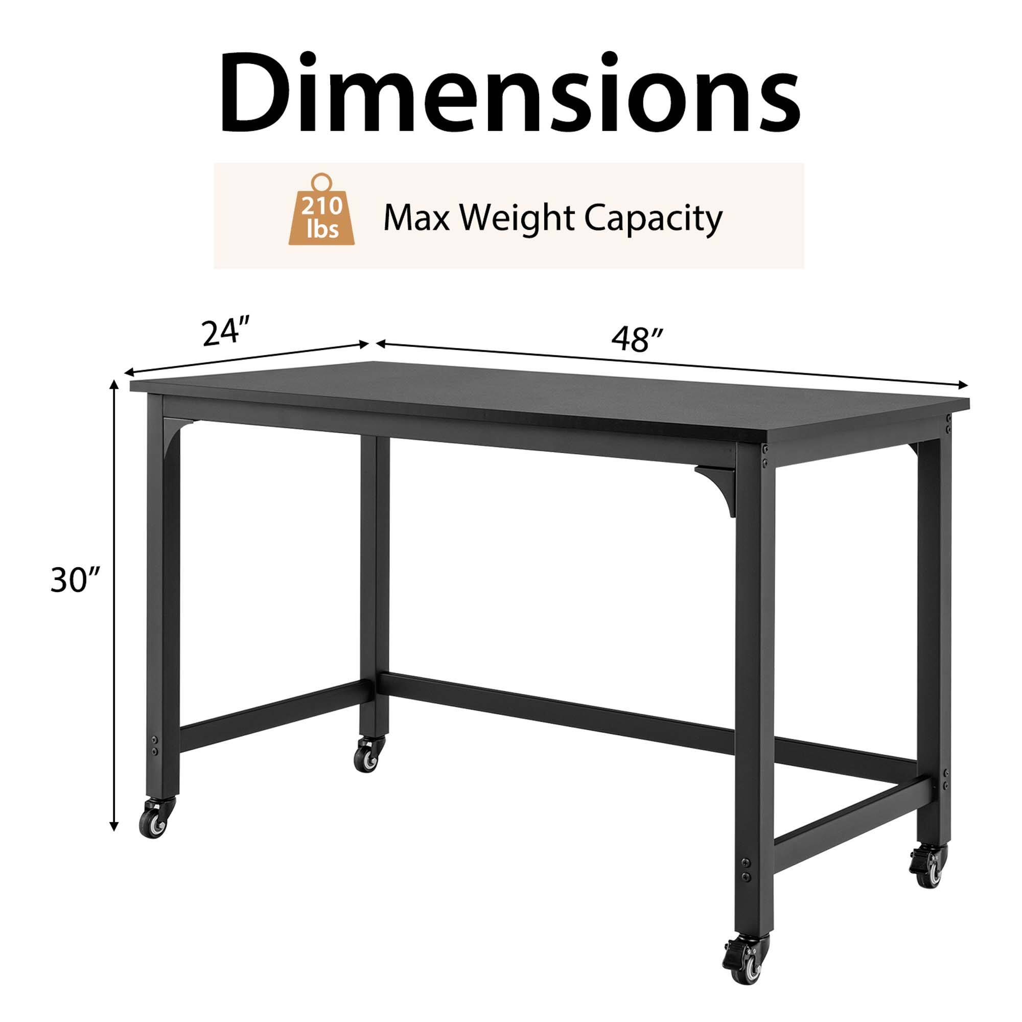 Dimensions: 210 lbs Max Weight Capacity: 24" x 48" x 30"