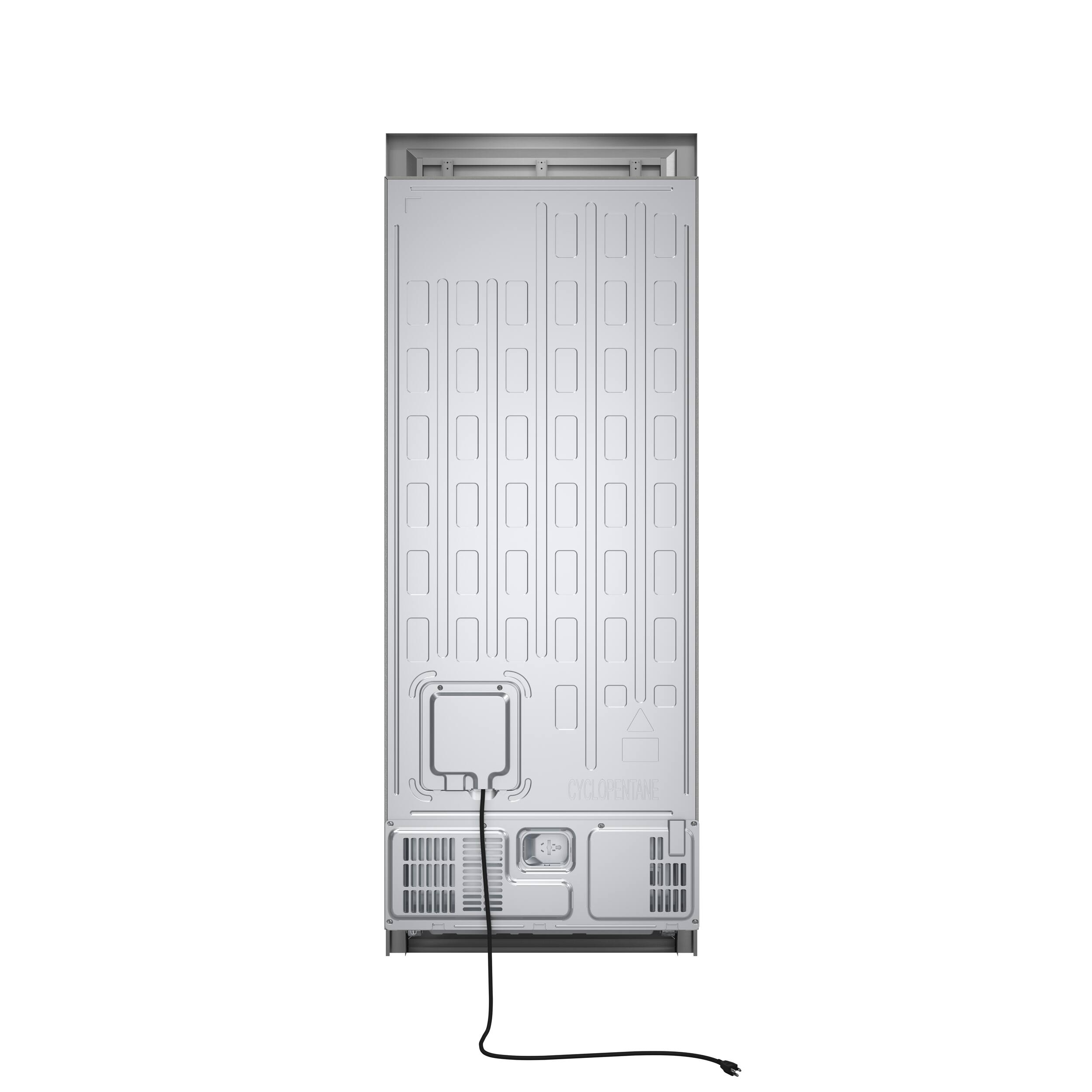 Back. Forno Appliances - Maderno 13.6 Cu. Ft. Built-In Convertible Refrigerator/Freezer with Decorative Grill and Right Swing Door - Stainless Steel.