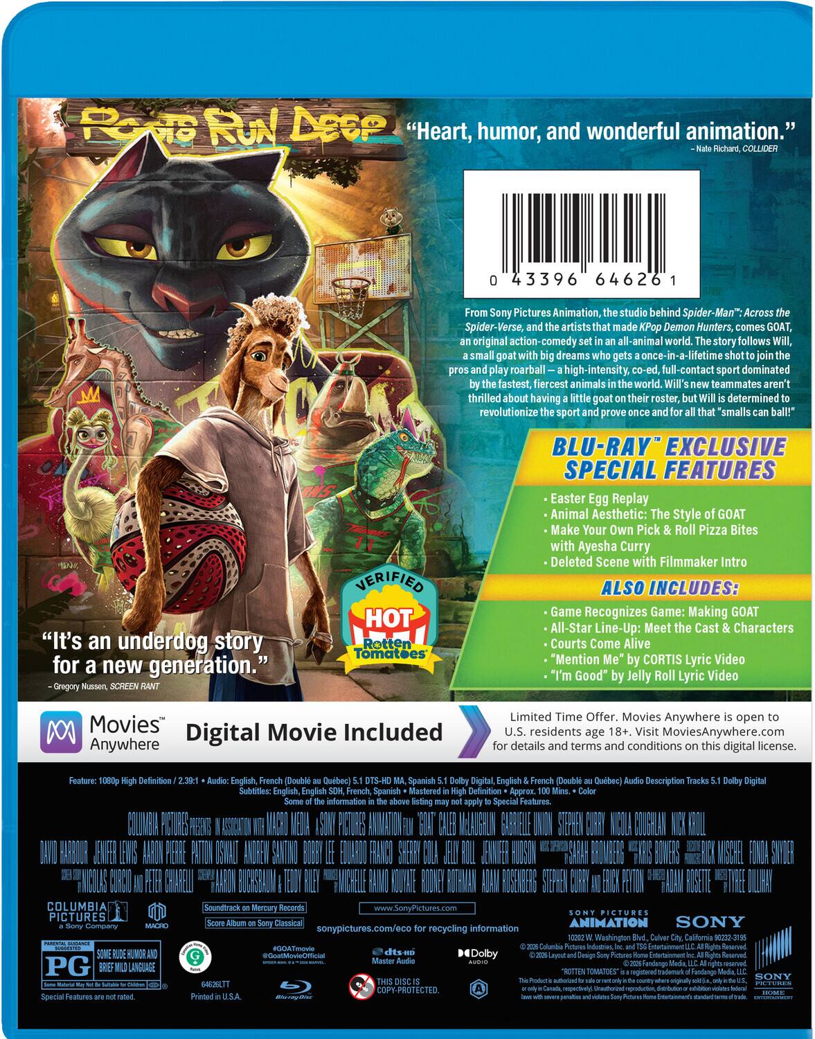Alt View 1. GOAT   - BLU-RAY.