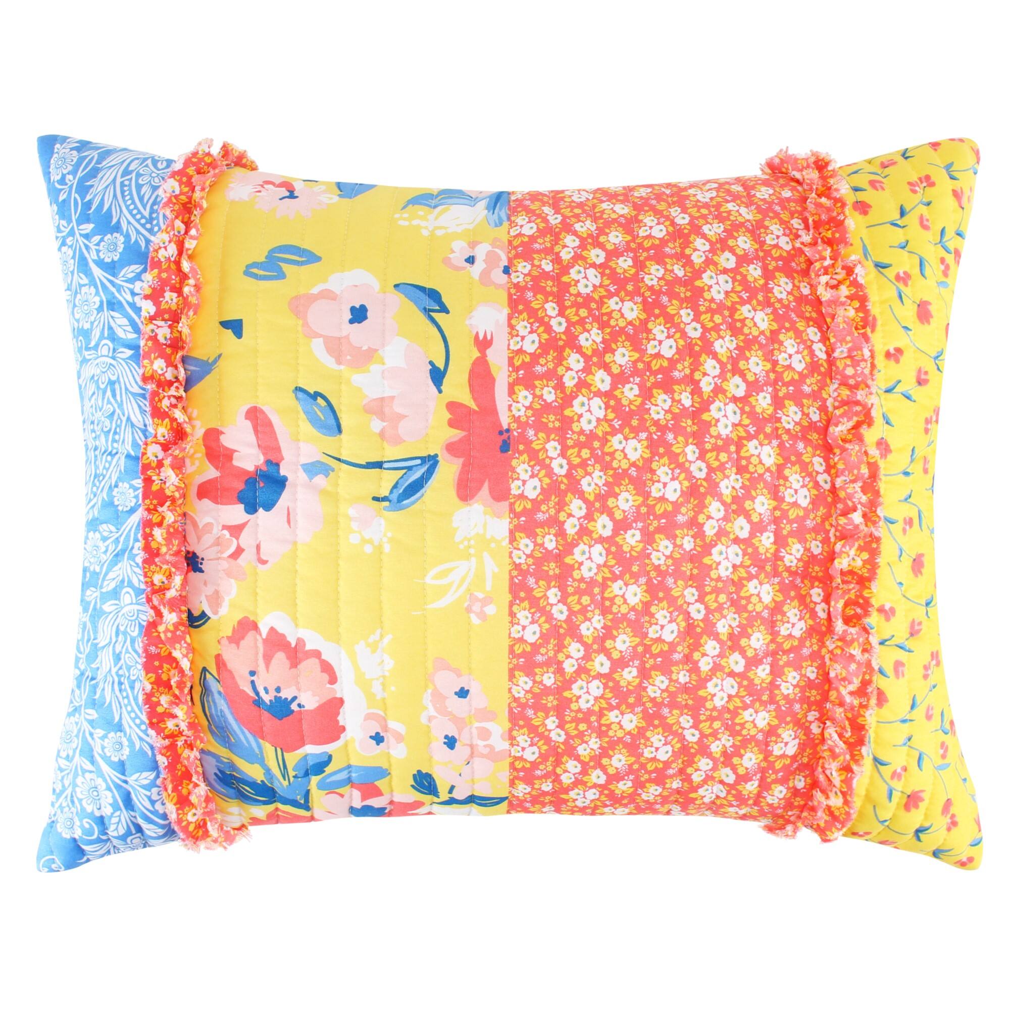 Left. BreeBe - Skylar Sham Standard - Calico.