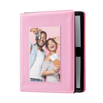 Zink 2x3 Mini Photo Album Pink 64 Pocket Window Cover Fits Kodak Zink 2x3 Mini Photo Album Pink 64 Pocket Window Cover Fits Kodak