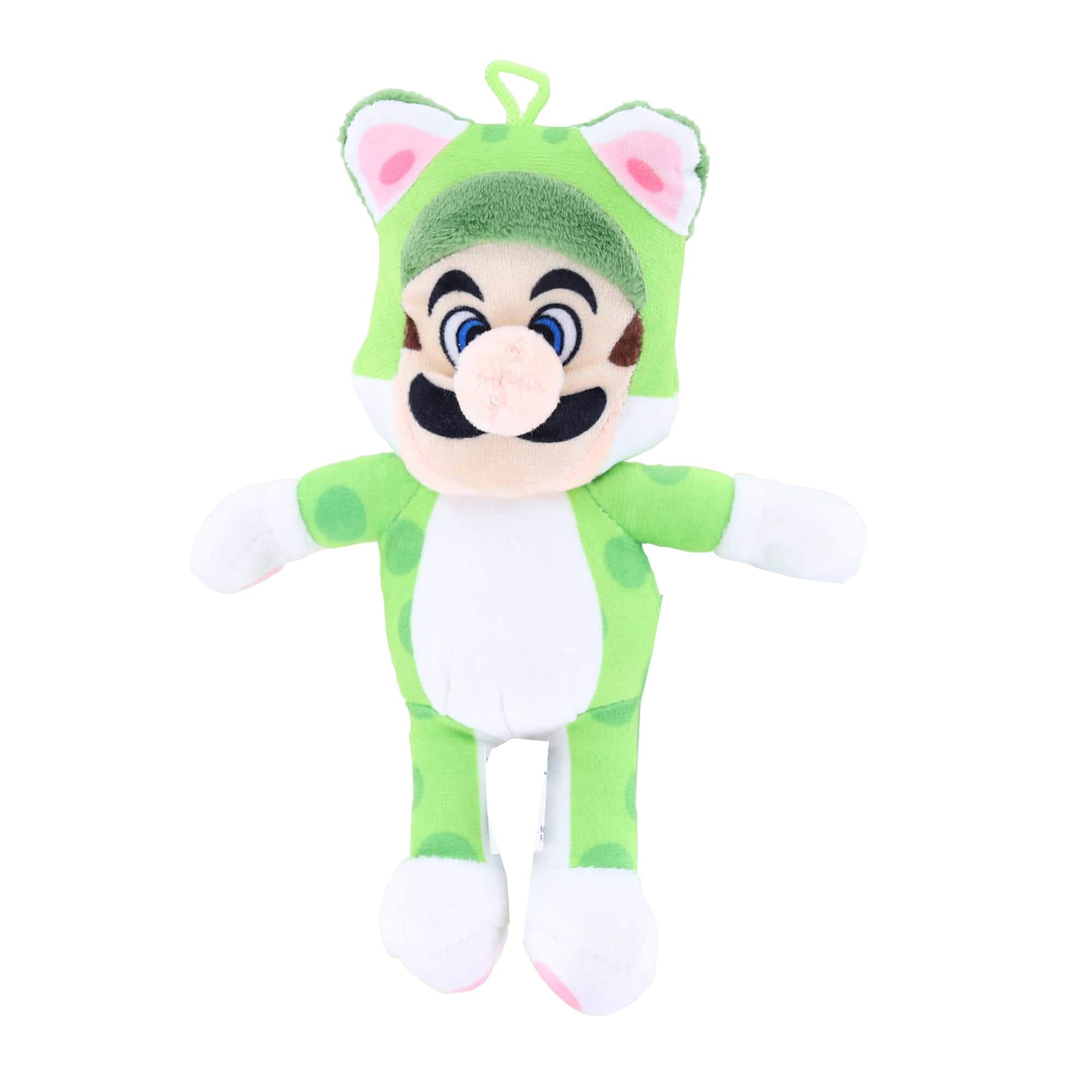 Johnny's Toys - Nintendo Super Mario Power Suit 8.5 Inch Plush | Neko Cat Luigi - Green price history on PriceWatchPro