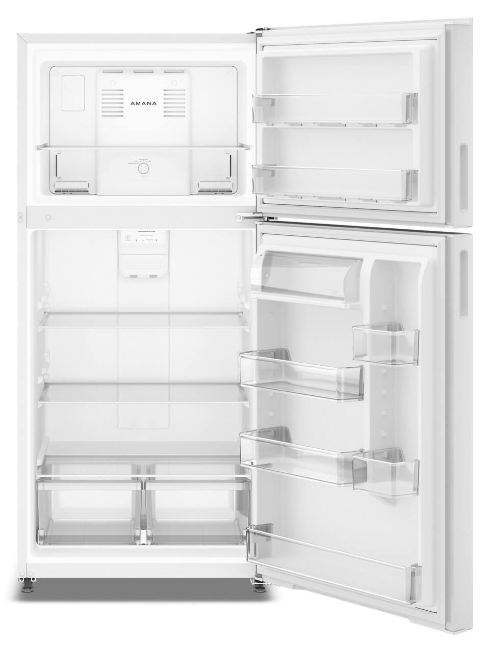 Alt View 1. Amana - 19 Cu. Ft.Garage Ready Top-Freezer Refrigerator and - White.