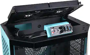 Thermaltake Tower 300 Turquoise – Micro-ATX Behuizing – 2x140 Mm Ventilatoren – Glas – Compact – 2 Jaar Garantie