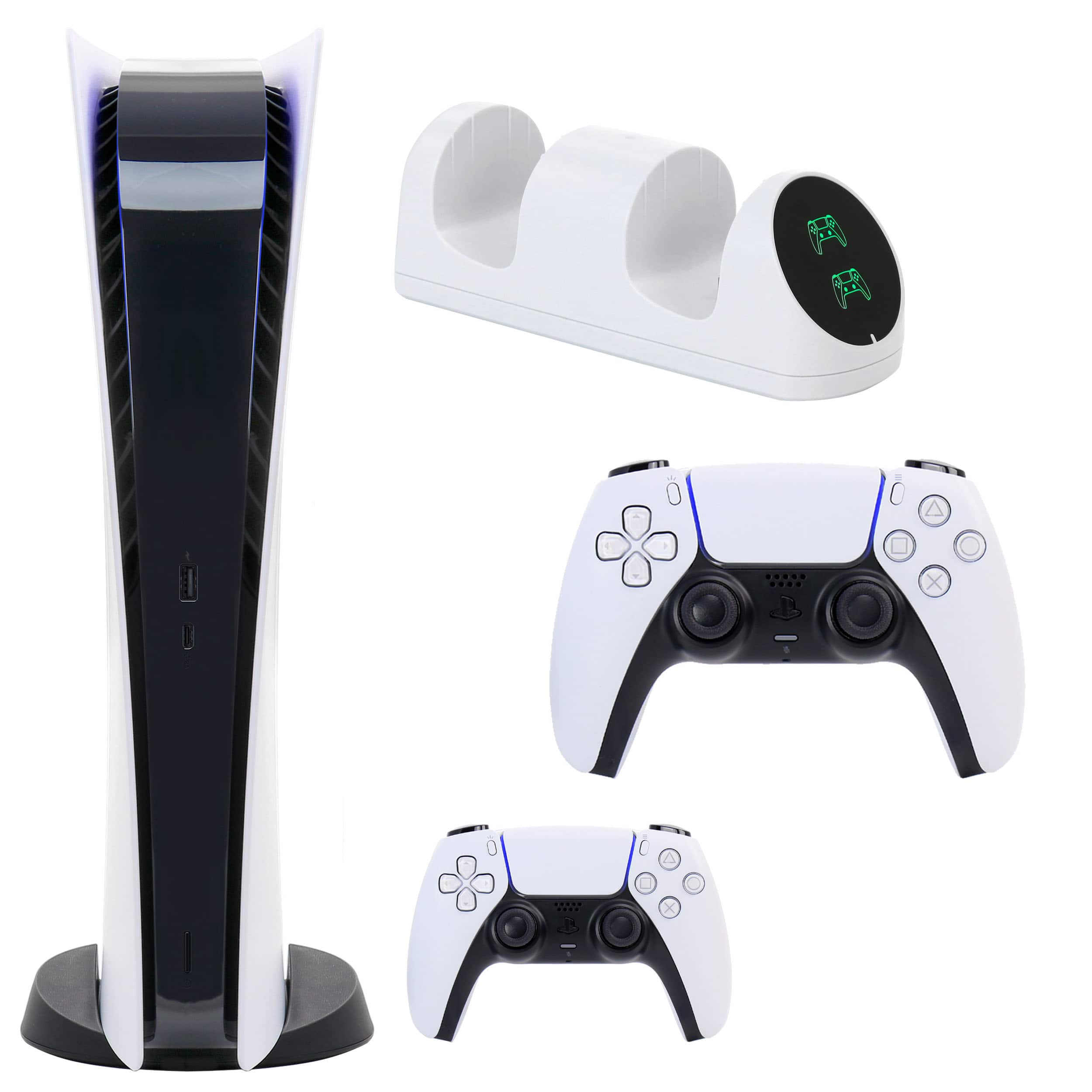 PS5 Digital Console with Extra Dualsense Controller and Dual