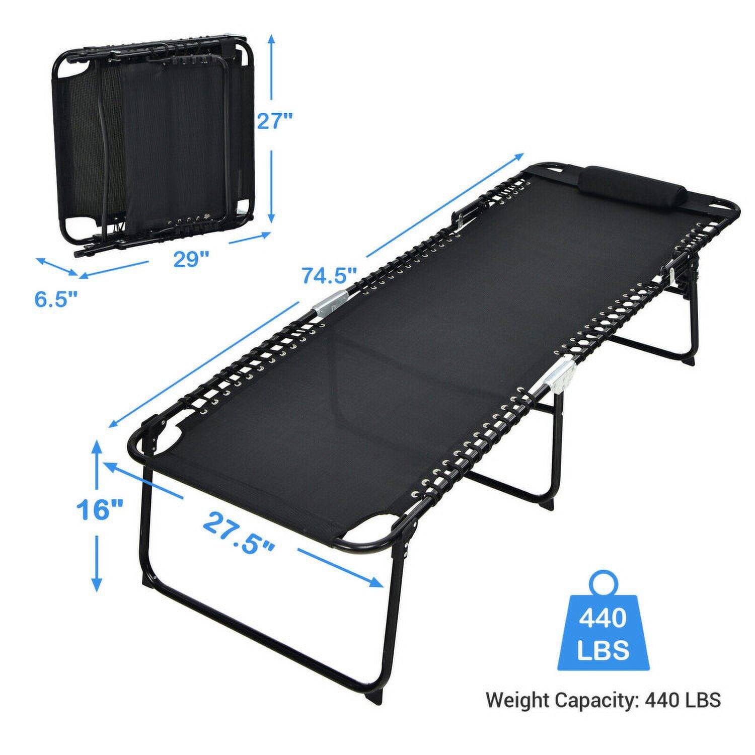 27" 6.5" 29" 74.5" 16" 27.5" 440 LBS  
Weight Capacity: 440 LBS