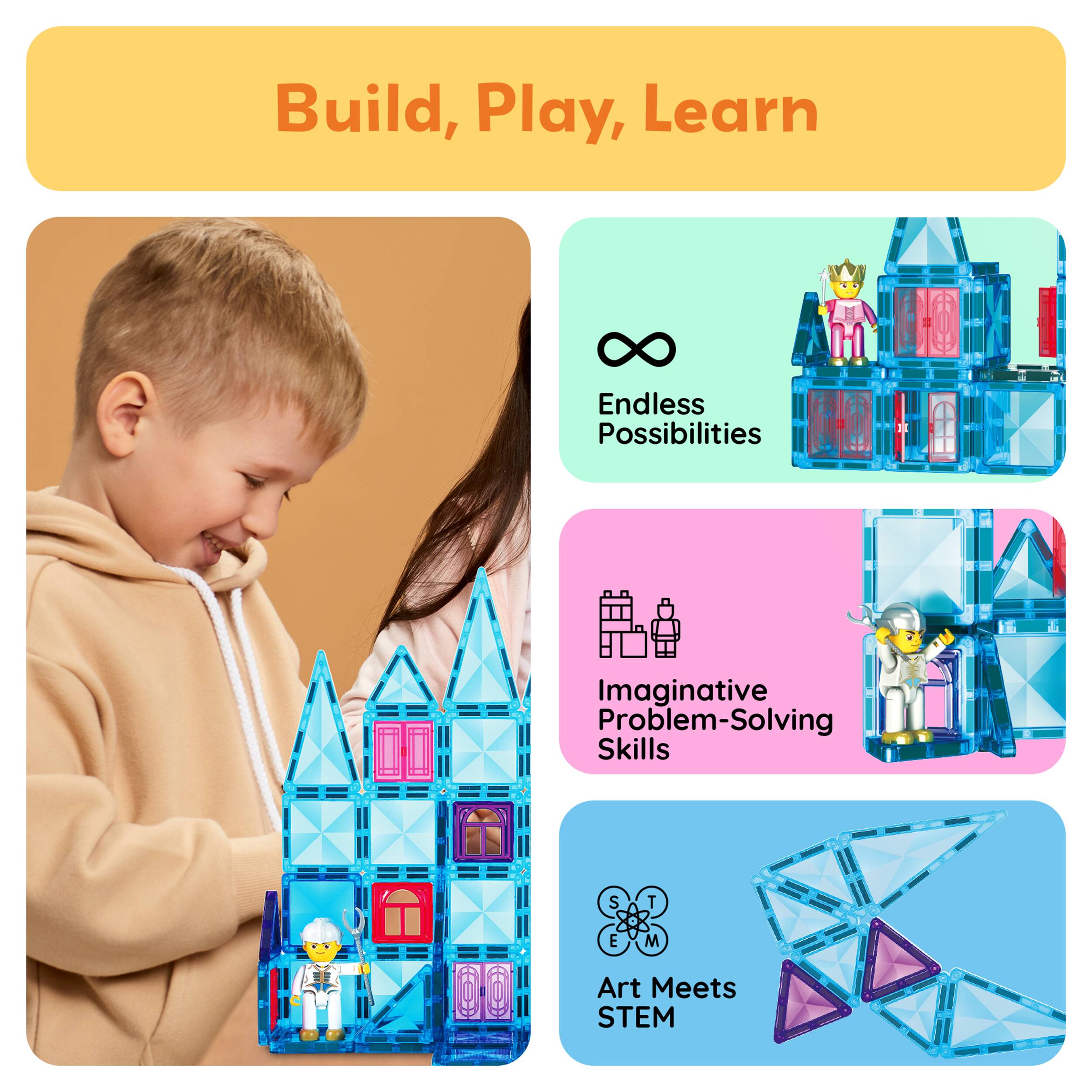 Build, Play, Learn

Endless Possibilities

Imaginative Problem-Solving Skills

Art Meets STEM