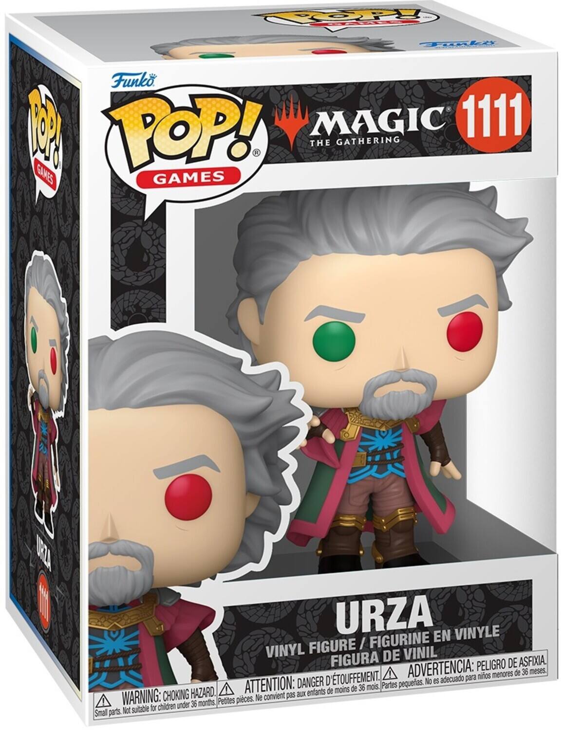 COOP TGALe Funko POP! MAGIC 1111 THE GATHERING R GAMES GAMES URZA VINYL FIGURE / FIGURINE EN VINYLE FIGURA DE VINIL DE VINIL FIGURA PELIGRO DE ASFIXIA. TOUFFEMENT. ADVERTENCIA: para niños menores de 36 meses. DANGER D'ETOUFFEMENT. ATTENTION: aux enfants de moins de 36 mois. WARNING: CHOKING HAZARD. Small parts. Not suitable for children under 36 months.