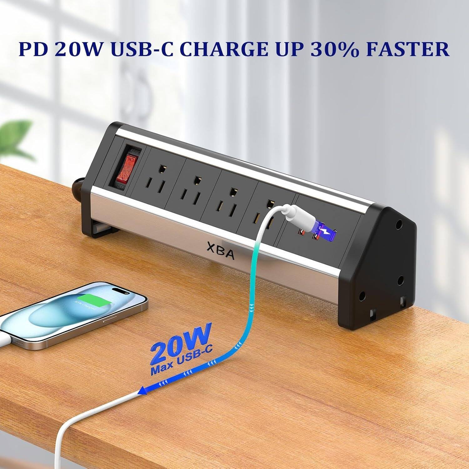 PD 20W USB-C CHARGE UP 30% FASTER

20W Max USB-C