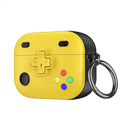 Front. Stock Preferred - Shockproof Full Protective Case for Apple AirPods Pro 2nd Gen - Yellow.