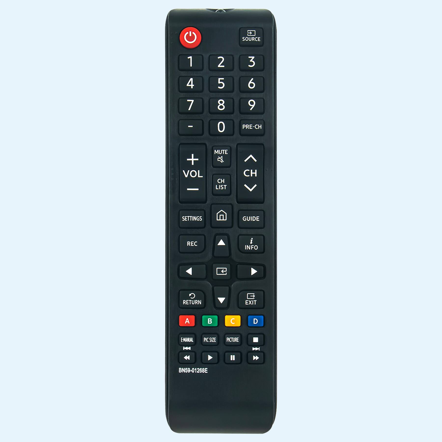 ALLIMITY - BN59-01268E Replaced Remote fit for Samsung TV UN40MU6103FXZX UN50MU6103FXZX UN55MU6103FXZX UN43MU6103FXZX - Black