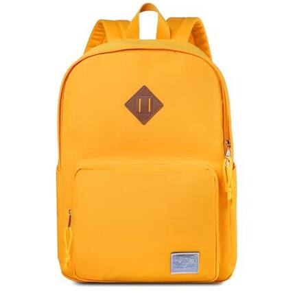 Front. Cozy Serene - School Backpack Ultra Lightweight For Men Women Bookbag Teen Navy - Yellow.