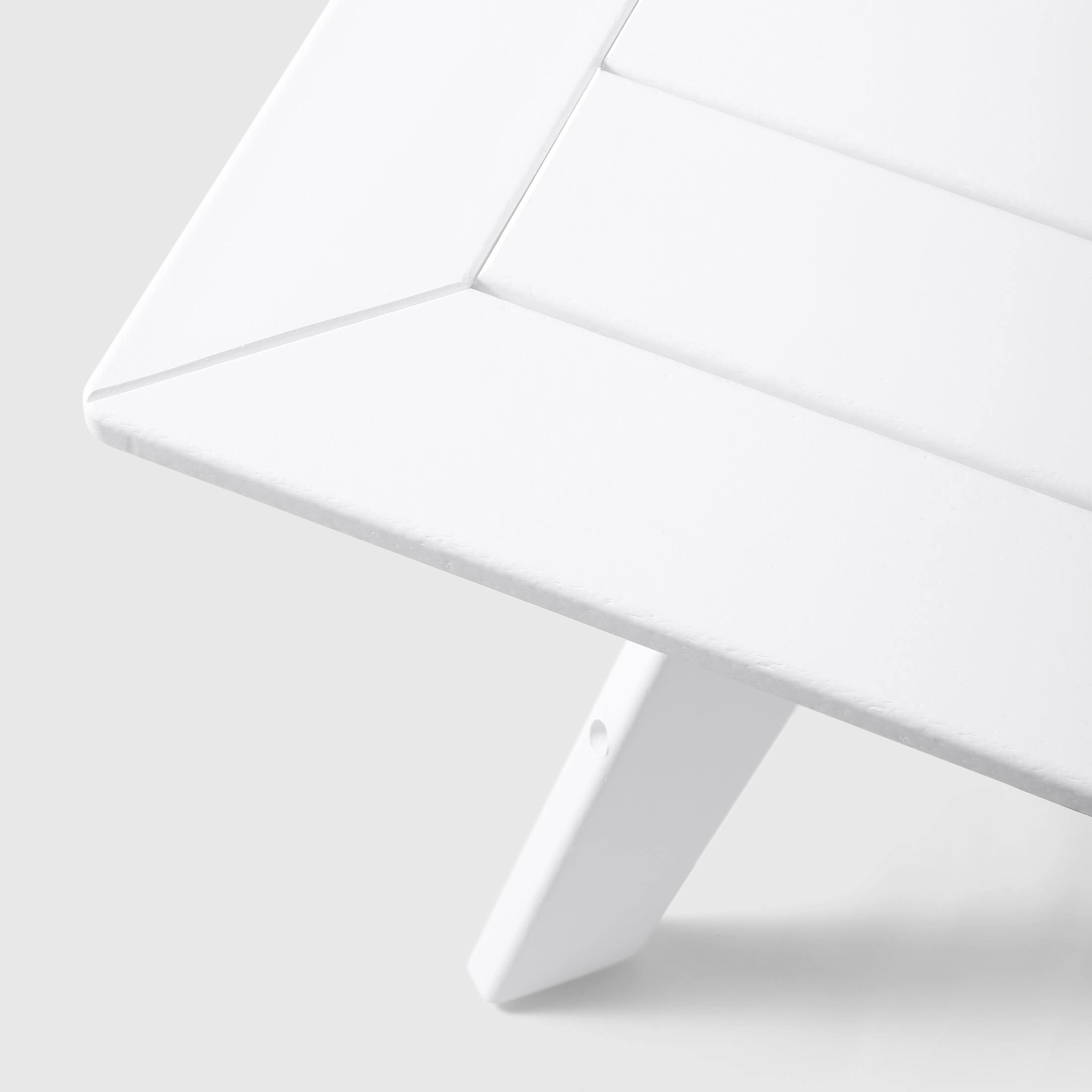 Alt View 1. WestinTrends - WestinTrends Avalon Modern Low Outdoor Patio Square HDPE Coffee Table - White.