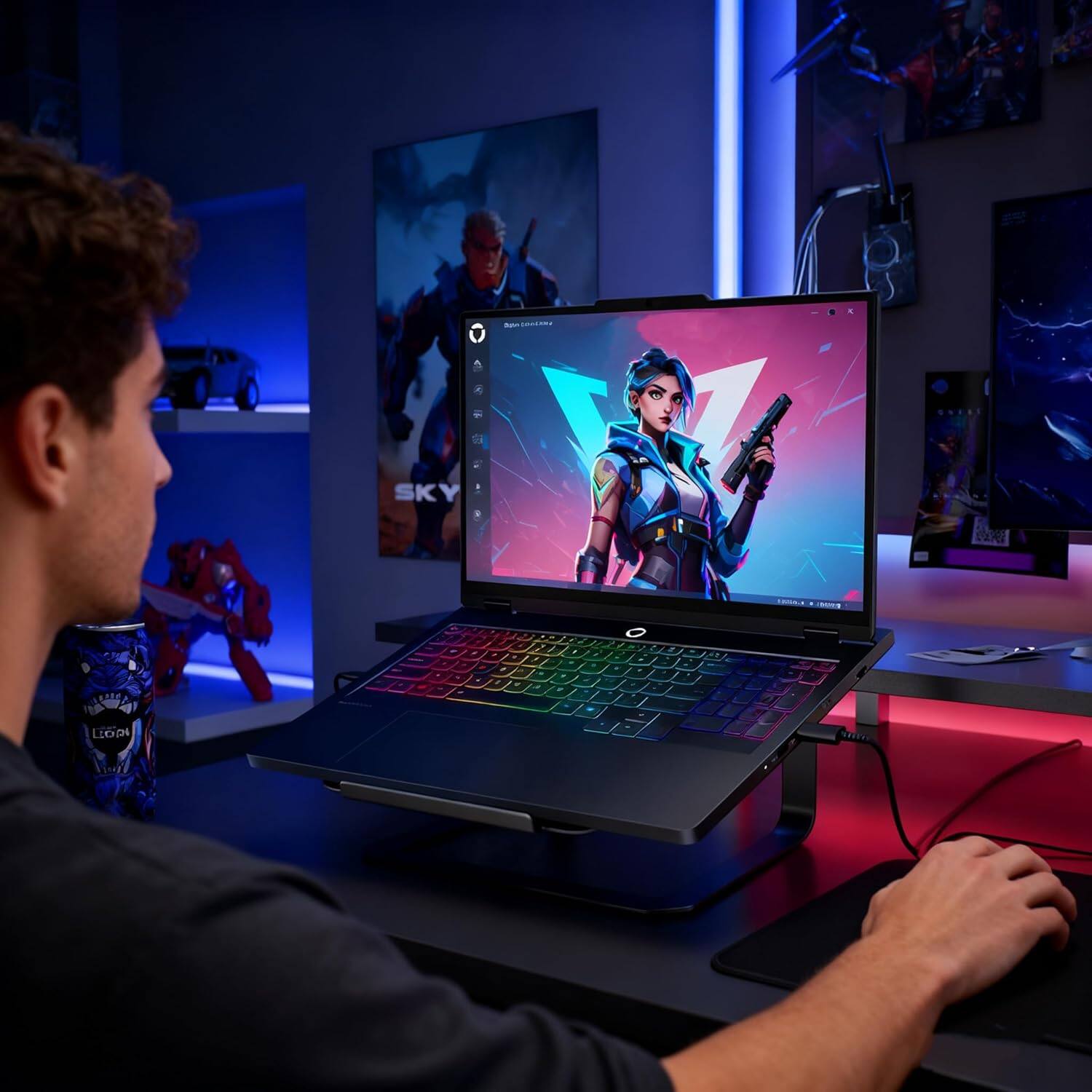 The text in the image can be grouped and corrected as follows:

- SKY
- LEONI