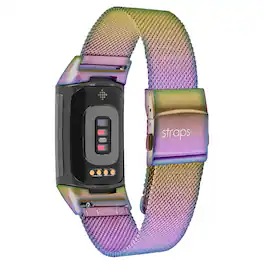 StrapsCo - Pro Mesh Strap Steel Watch Band For Fitbit Charge 6 (Short-Medium) - Opal
