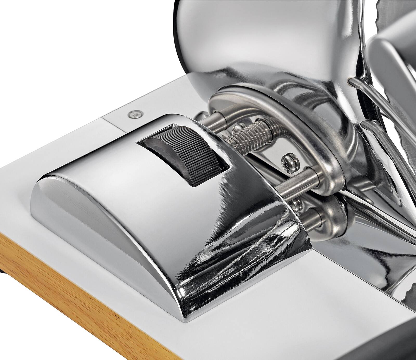 Alt View 4. Zassenhaus - Vintage Bread Slicer, Hand Crank Home Bread Slicer - Chrome.