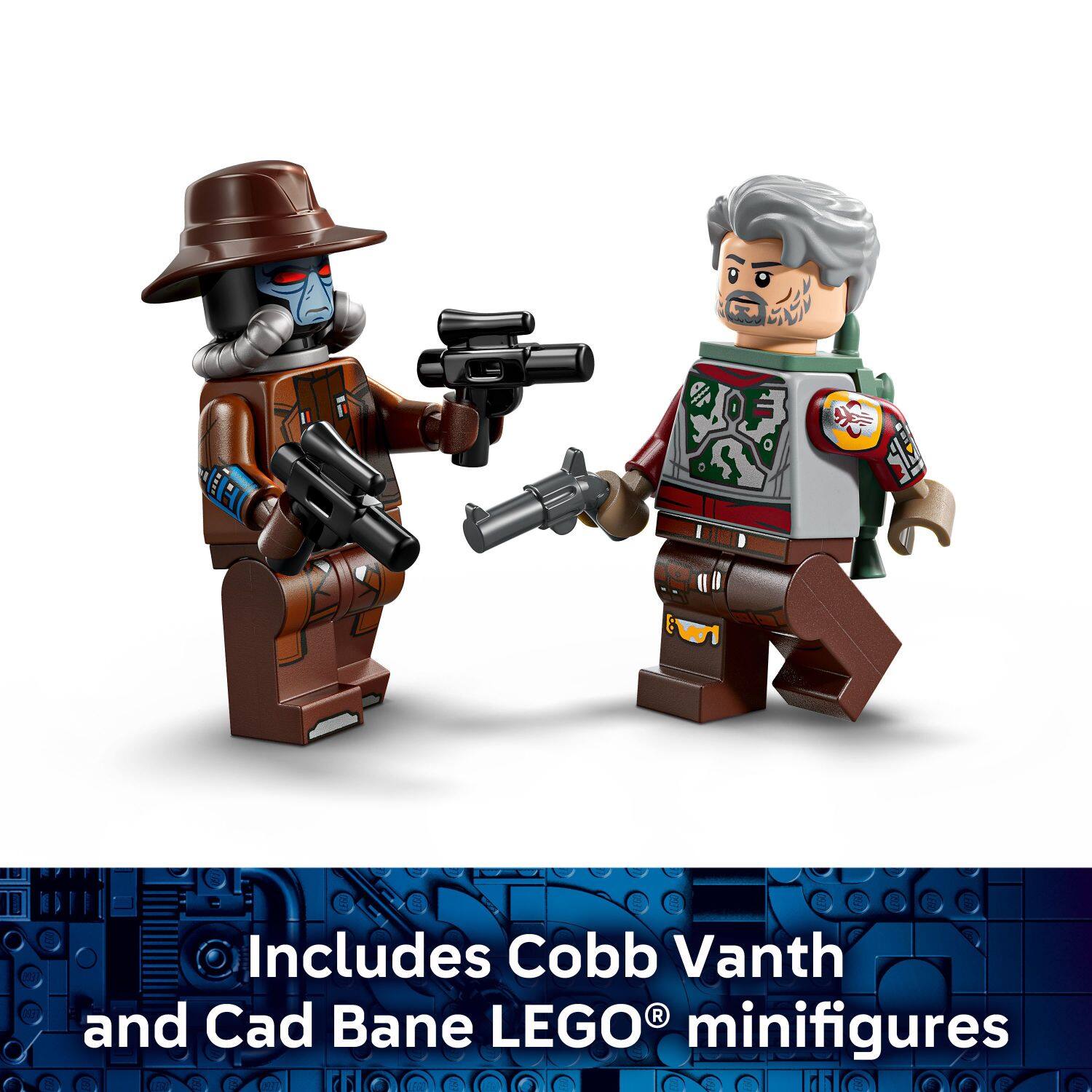 Includes Cobb Vanth and Cad Bane LEGO® minifigures