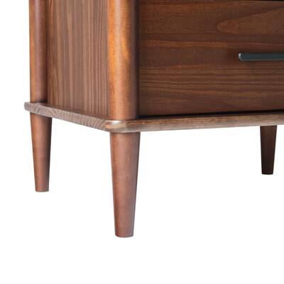 Walker Edison Transitional 1 Drawer Spindle Leg Nightstand