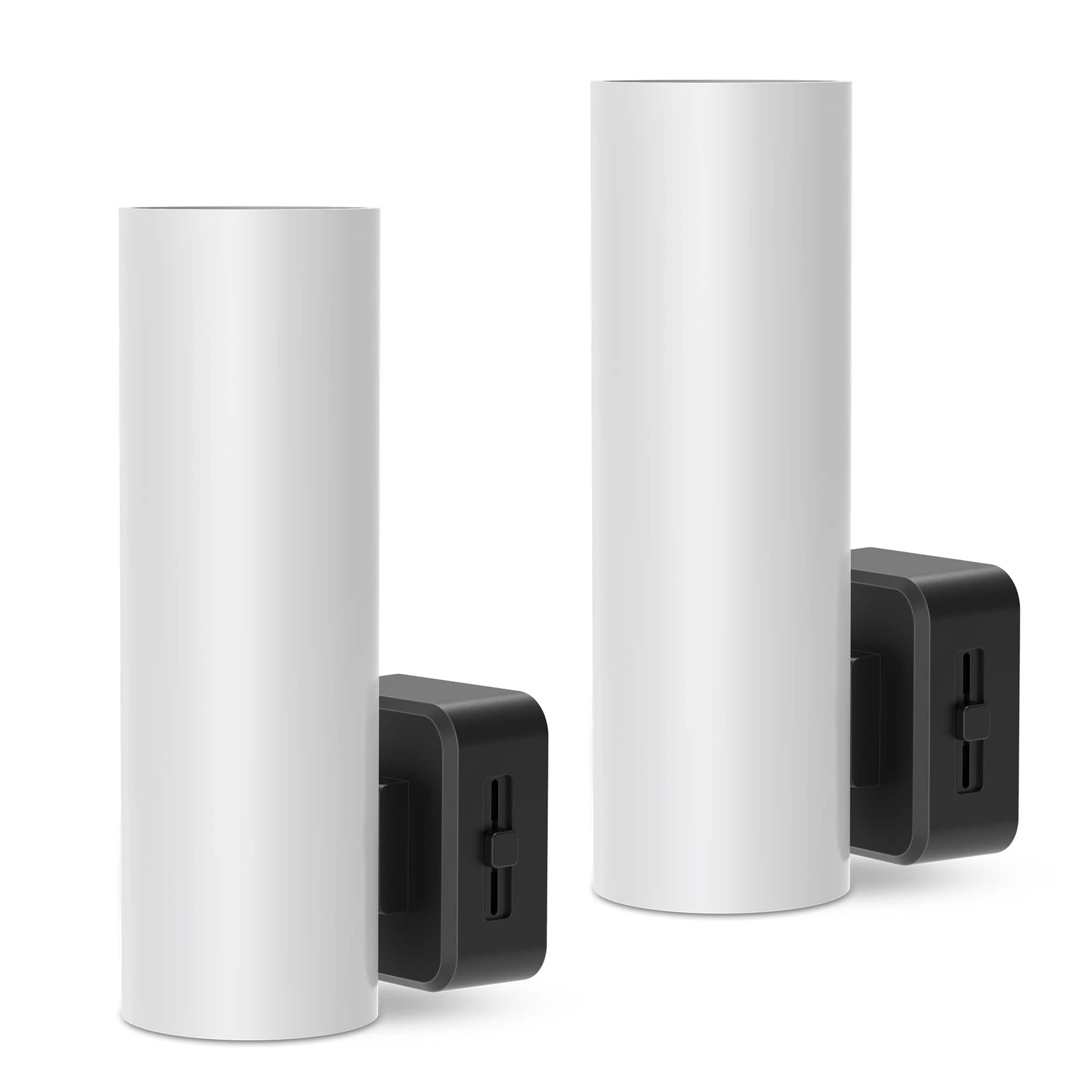 Jandcase - 2-Pack 1W Plug-in Night Light, 3000K Warm Glow, Open Mesh Cylinder, Full-Body Glow, , US 3-Prong Plug - White