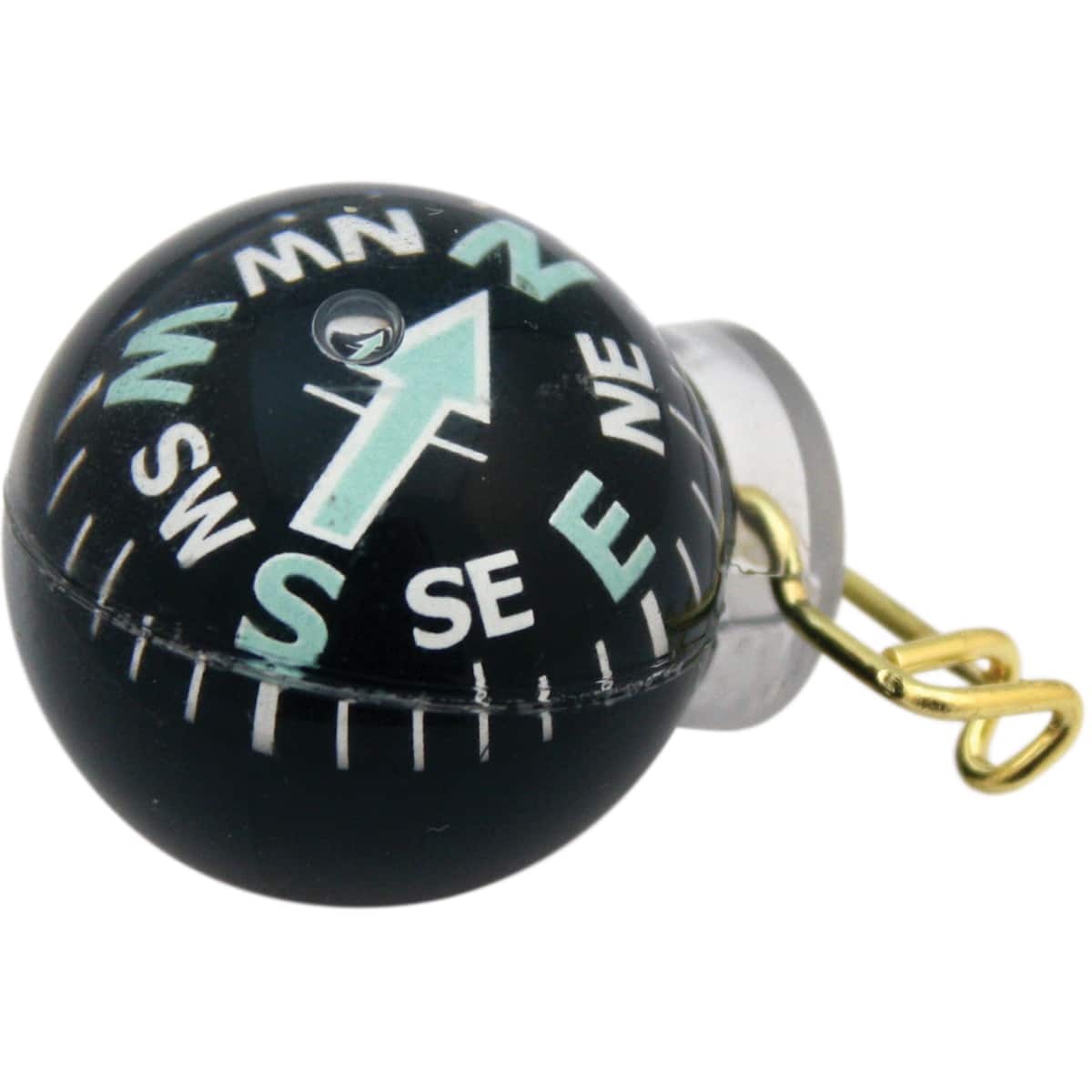 Coghlan’s - Coghlan's Ball-Type Pin-On Compass, Liquid Filled, Survival Camping Emergency - Black