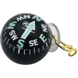 Coghlan’s - Coghlan's Ball-Type Pin-On Compass, Liquid Filled, Survival Camping Emergency - Black