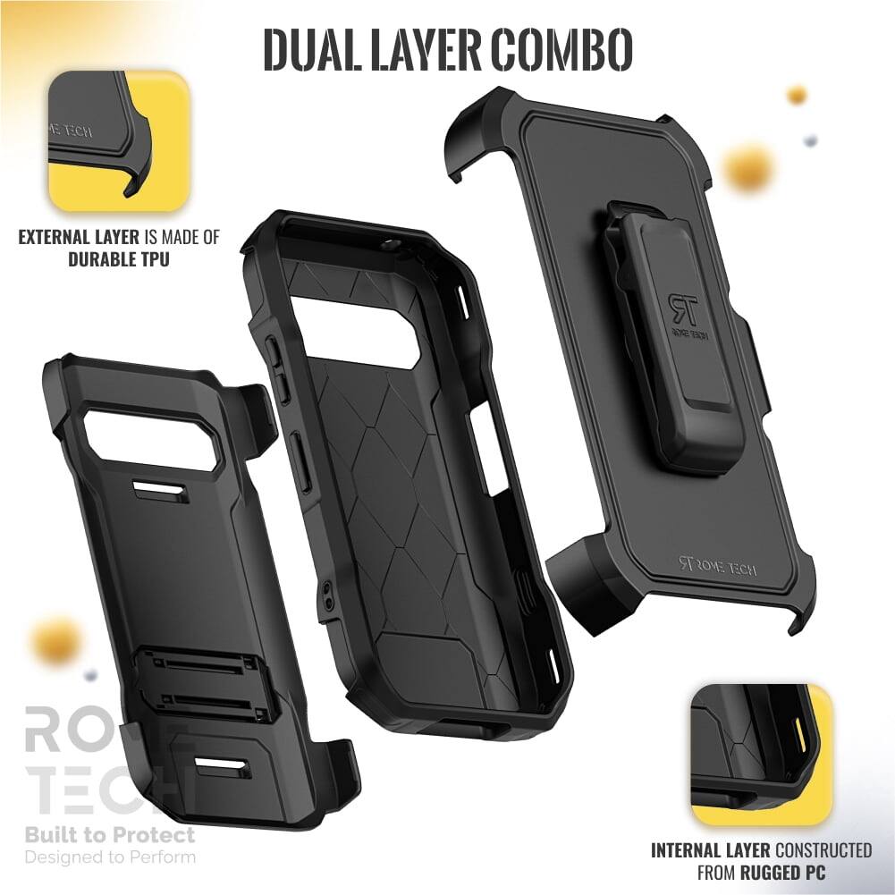 DUAL LAYER COMBO

EXTERNAL LAYER IS MADE OF DURABLE TPU

INTERNAL LAYER CONSTRUCTED FROM RUGGED PC

Built to Protect
Designed to Perform
