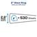 2" Slant Ring
Holds up to 530 sheets
2.8" Spine Width
2" = 530 Sheets