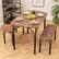 Alt View 12. Costway - 3 PCS 48" Dining Table Set for 4Rectangular Table & 2 Benches with Metal Frame - Brown and Black.