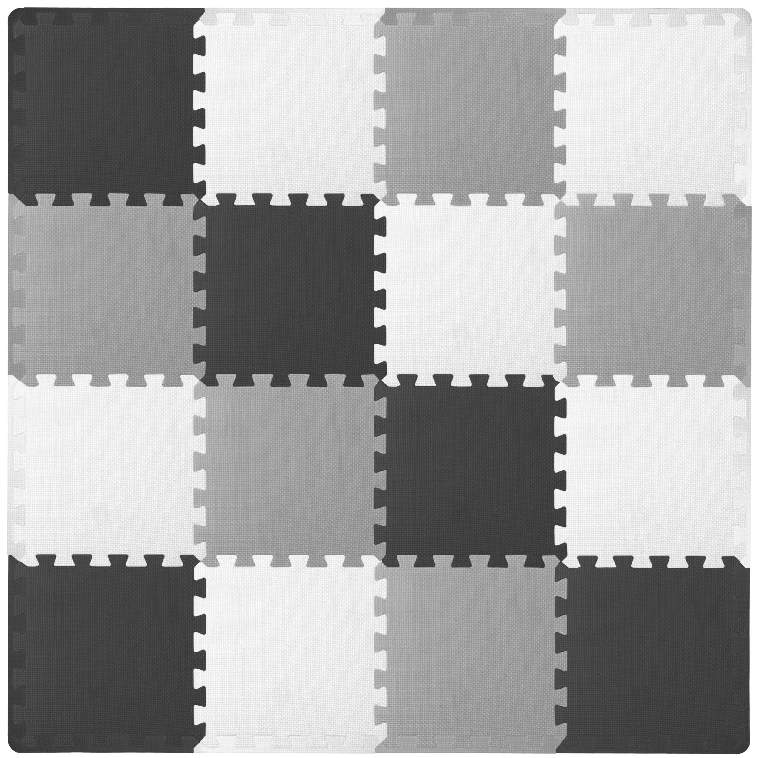 ProSource - ProsourceFit Kids Solid Floor Play Mat 3/8-in, 16 sf - Black/Grey/White price history on PriceWatchPro
