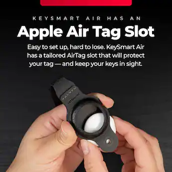 KeySmart Air Compact Key Tracker and Holder For AirTag Vegan KeySmart Air Compact Key Tracker and Holder For AirTag Vegan