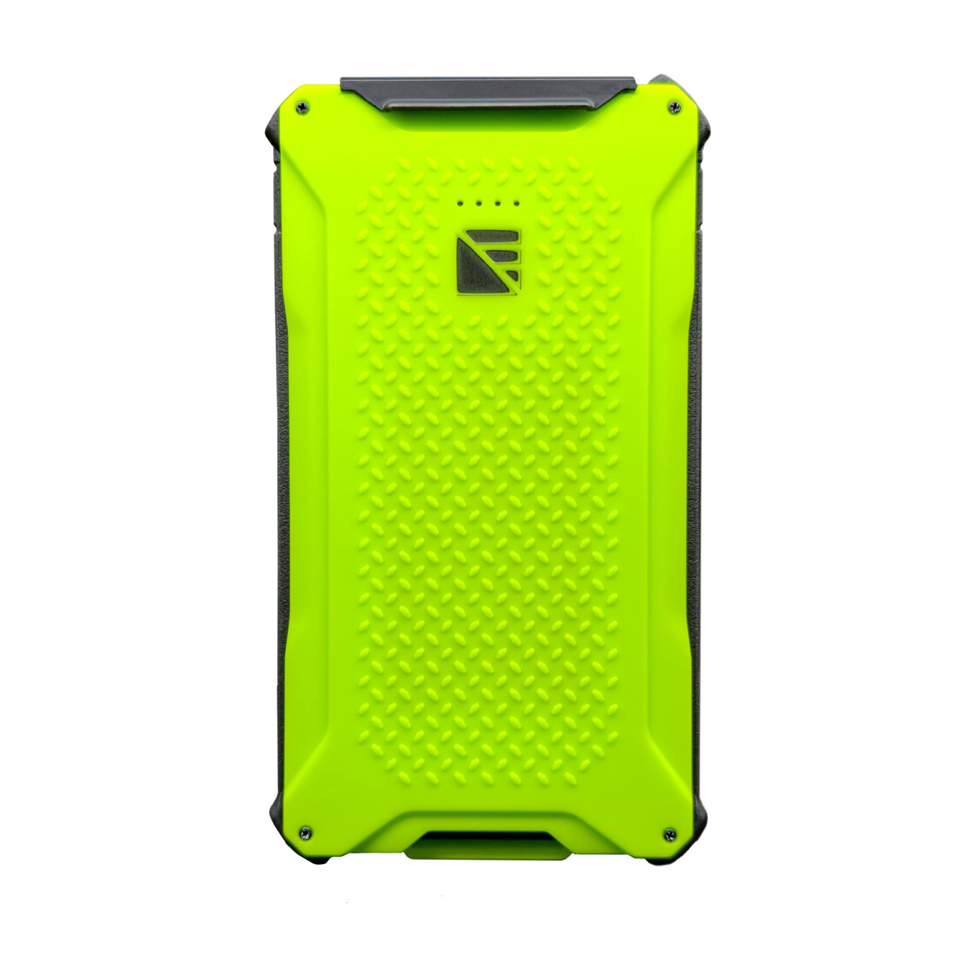 Front. Dark Energy - Poseidon Pro Indestructible Portable Charger with 10,000 mAh | Fast Charging USB-C Ports with Ultra-Durable Armor Flex - Green.