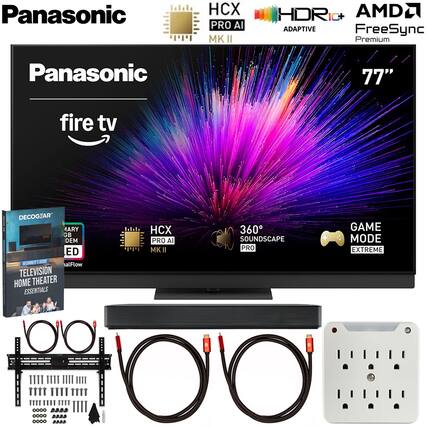 Panasonic HCX PRO AI MK II 77" Fire TV
HDR10+ Adaptive
AMD FreeSync Premium
360° Soundscapes Pro
Game Mode Extreme
DECOGEAR
TELEVISION HOME THEATER ESSENTIALS
HCX PRO AI MK II
MARY GB DEM
alFlow