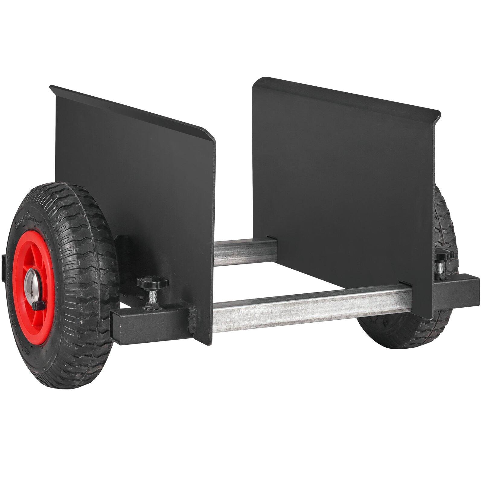 Glintex - Heavy Duty 600 lbs Panel Dolly with Adjustable Clamp and 8" Pneumatic Wheels for Drywall and Material Transport - Natural